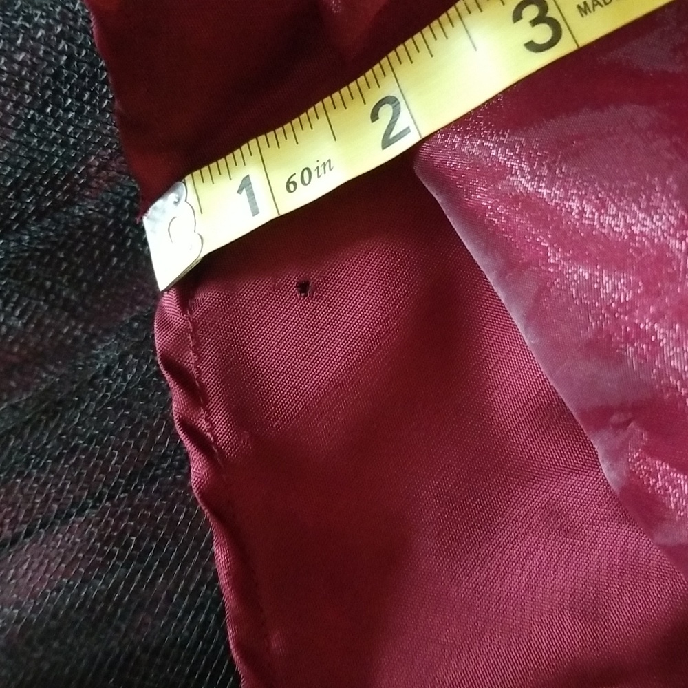 Poly USA Womens Burgundy Full Length Gown Size M - Picture 8 of 9